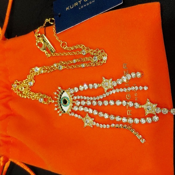 KURT GEIGER LONDON EYE STAR TASSEL NECKLACE - Picture 3 of 6